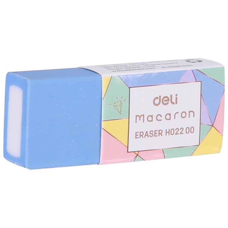 Ластик Deli Macaron ПВХ прямоугольный 50×20×10 мм