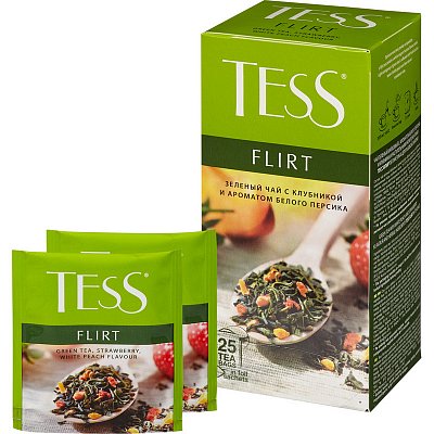 Чай Тess Flirt зелёный, 25 пакетиков