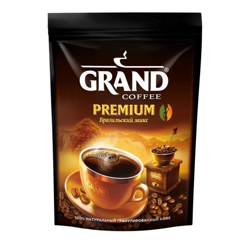 превью Кофе Grand Premium  по-бразильски, пакет 200 г.