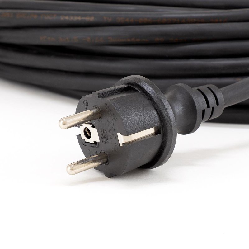 Удлинитель КОМУС КГ 3×1.5кв. мм. 20м 16А с заземлением, с заглушкой, IP44