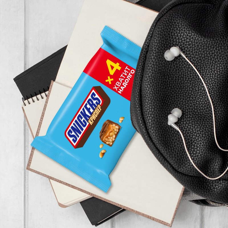 Шоколадные батончики Snickers Криспер (4 штуки по 40 г)