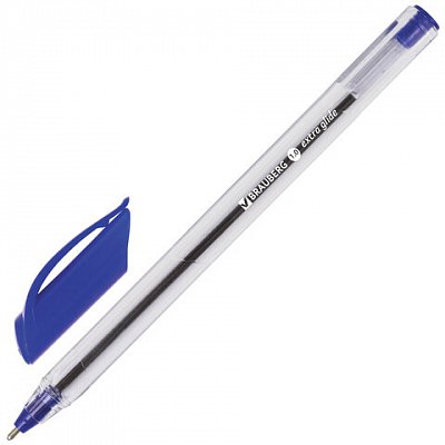 Ручка шариковая масляная BRAUBERG «Extra Glide», трехгранная, корпус тонированный синий, 1 мм, синяя