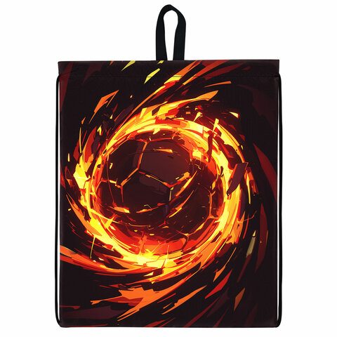 Мешок для обуви BRAUBERG KIDS, с петлей, 42×34 см, «Fire split»