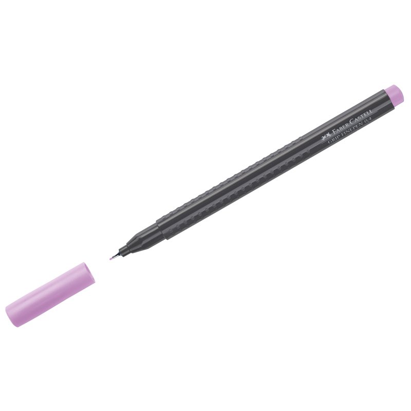 превью Ручка капиллярная Faber-Castell «Grip Finepen» светло-пурпурная, 0.4мм, трехгранная