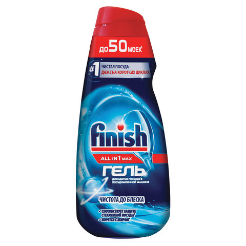 превью Гель для посудомоечных машин Finish Shine & Protect All in1 1 л