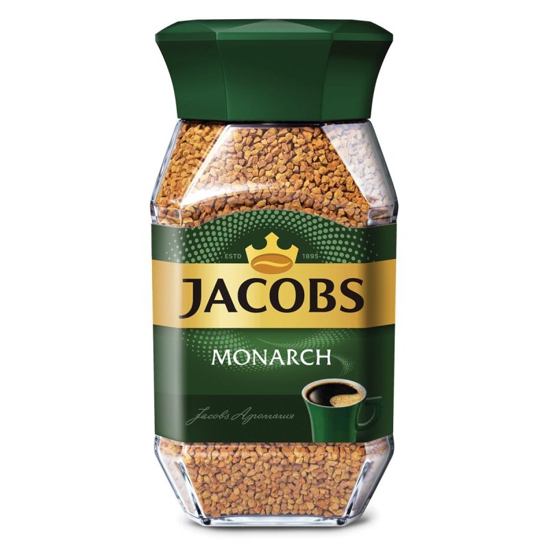 превью Кофе растворимый JACOBS MONARCH, 47.5 г, стеклянная банка