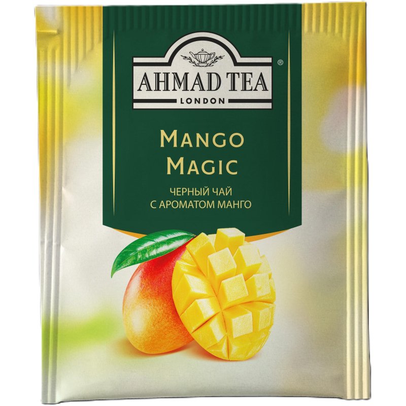Чай Ahmad Tea Чай Магия Манго, черный, пакетики в конвертах, 100×1.5г/уп
