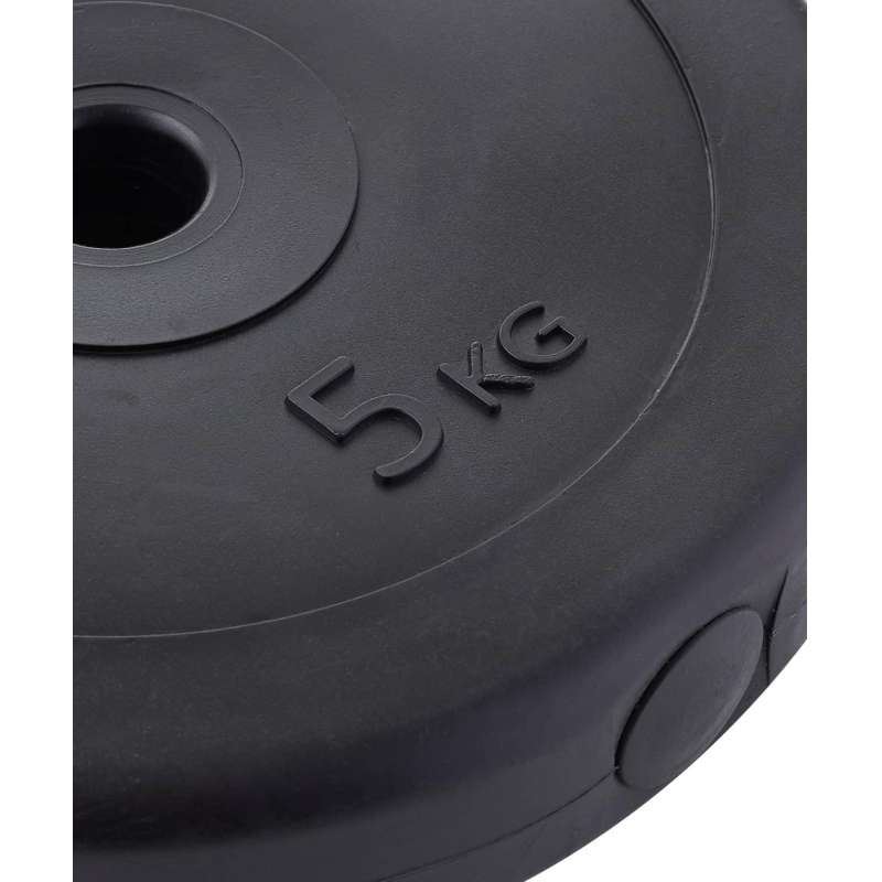 Диск пластиковый BASEFIT BB-203 5 кг, d=26 мм, черный, УТ-00019755