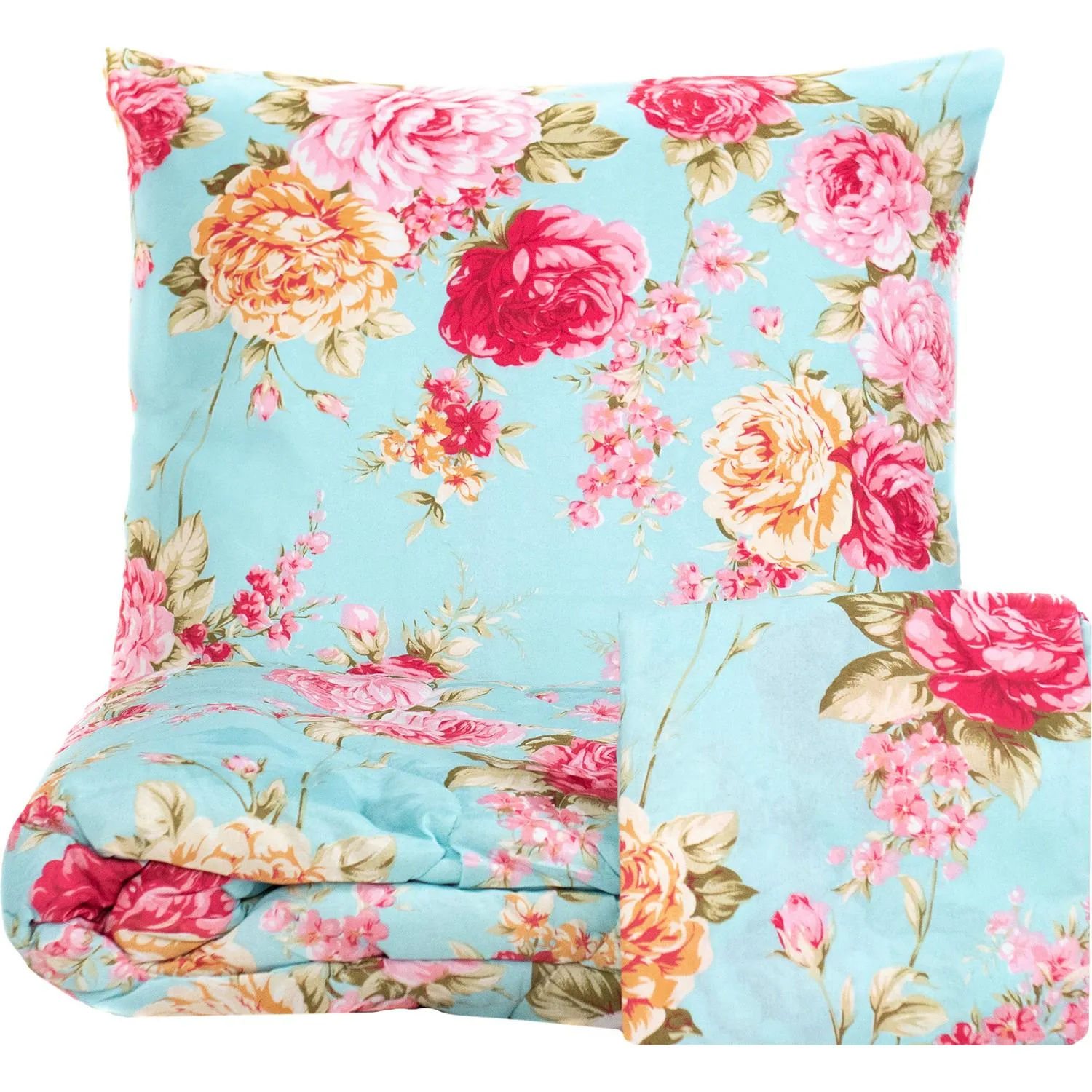 Набор спальный, ЛН, Евро(одеяло, наволочки, простыня), полисатин, пэ волокно