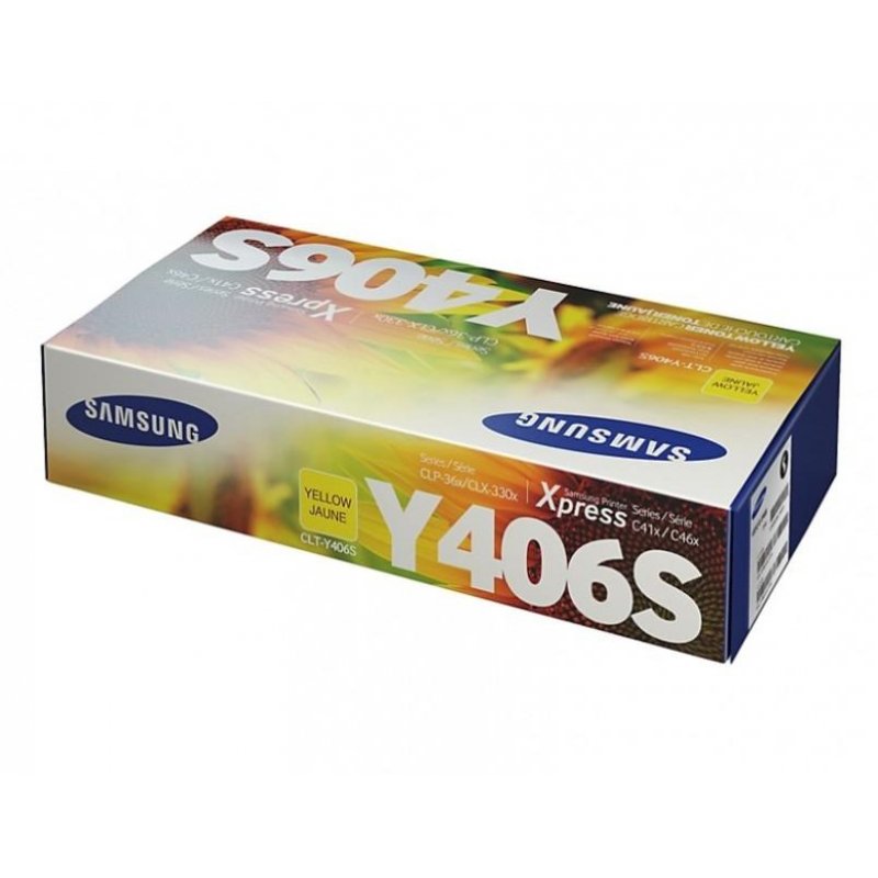 Тонер-картридж Samsung CLT-Y406S SU464A желтый оригинальный