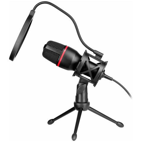 Микрофон игровой DEFENDER Forte GMC 300, кабель 2.4 м, 120 дБ, с мембраной, для стриминга