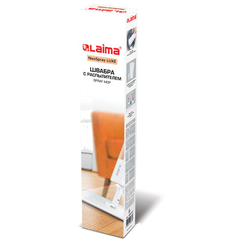 Швабра с распылителем NeoSpray luxe2 насадки T-Clean из плотной микрофибрыскребокLAIMA609147