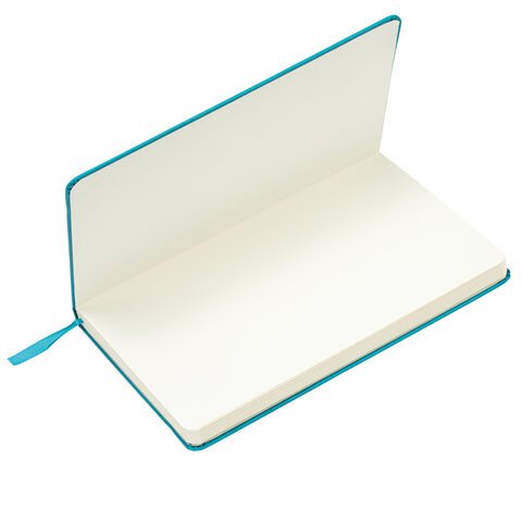 Блокнот А5 (130×210 мм), BRAUBERG ULTRA, под кожу, 80 г/м2, 96 л., клетка, бирюзовый