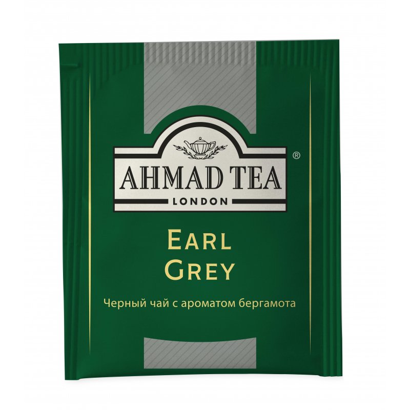 Чай Ahmad Earl grey (черный с бергамотом, 100пак/уп)