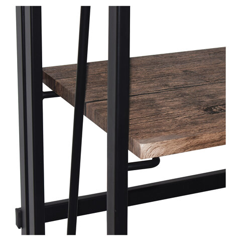 Стеллаж на металлокаркасе «BRABIX LOFT SH-001»600×300х1250 ммскладнойцвет морёный дуб641228