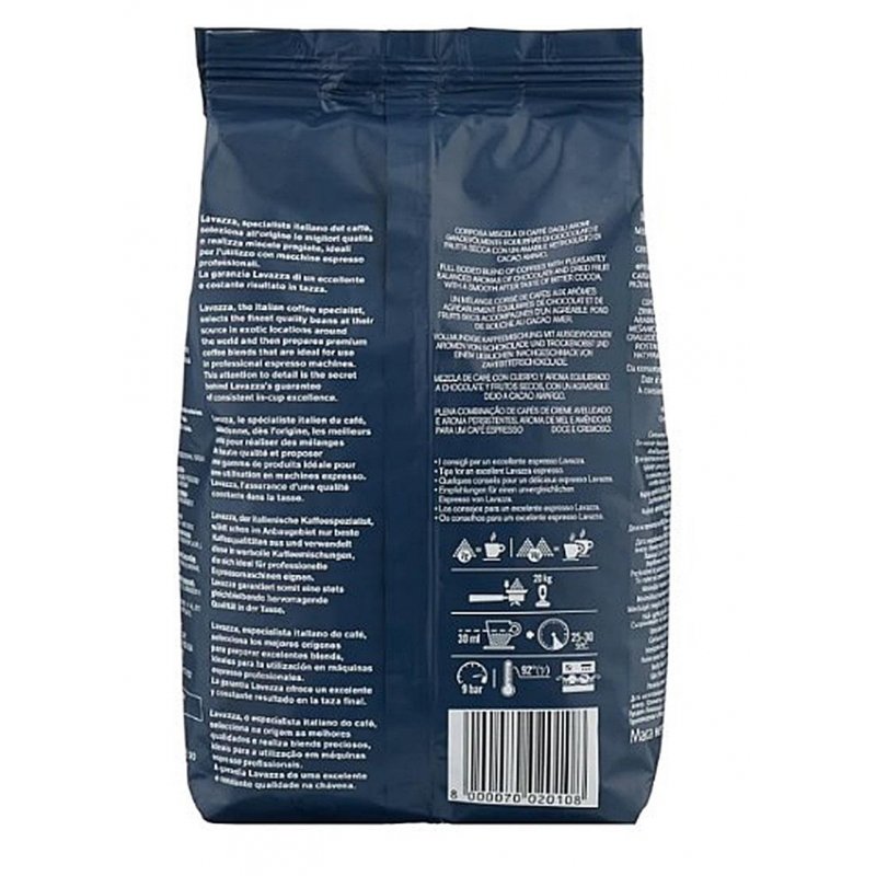 Кофе Lavazza Top Class grand gusto в зернах, 1кг