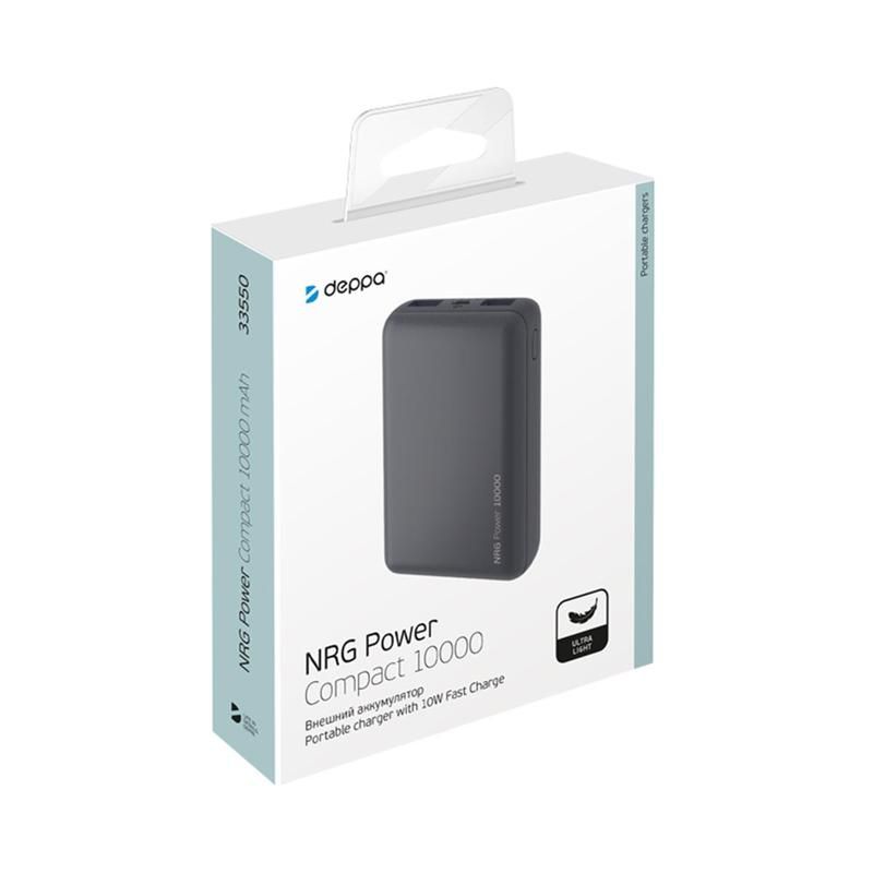 Внешний аккумулятор deppa nrg power 10000. Deppa NRG Power Compact 10000. Deppa Power Bank 10000.