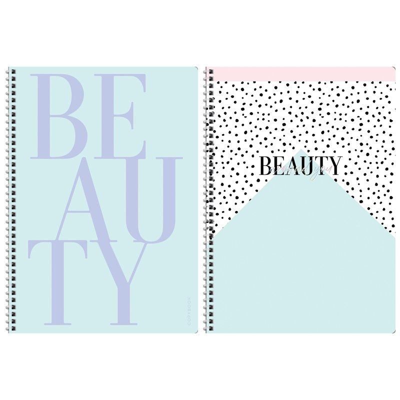 превью Тетрадь 80л., А4, клетка на гребне GreenwichLine «Beauty shapes», 70г/м2, матовая ламинация, тиснение фольгой