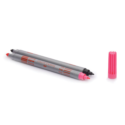 Фломастеры двусторонние FABER-CASTELL, 10 цветов, тонкая/толстая линия письма, ПВХ упаковка