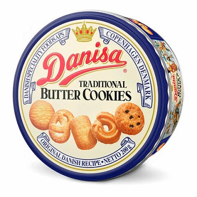 Сливочное печенье DANESITA «Butter Cookies Dan Cake», 200 г, ПОРТУГАЛИЯ