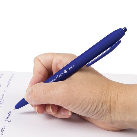 Ручка шариковая масляная автоматическая BRAUBERG «Sky Blue», СИНЯЯ, soft-touch, узел 0.7 мм, линия письма 0.35 мм