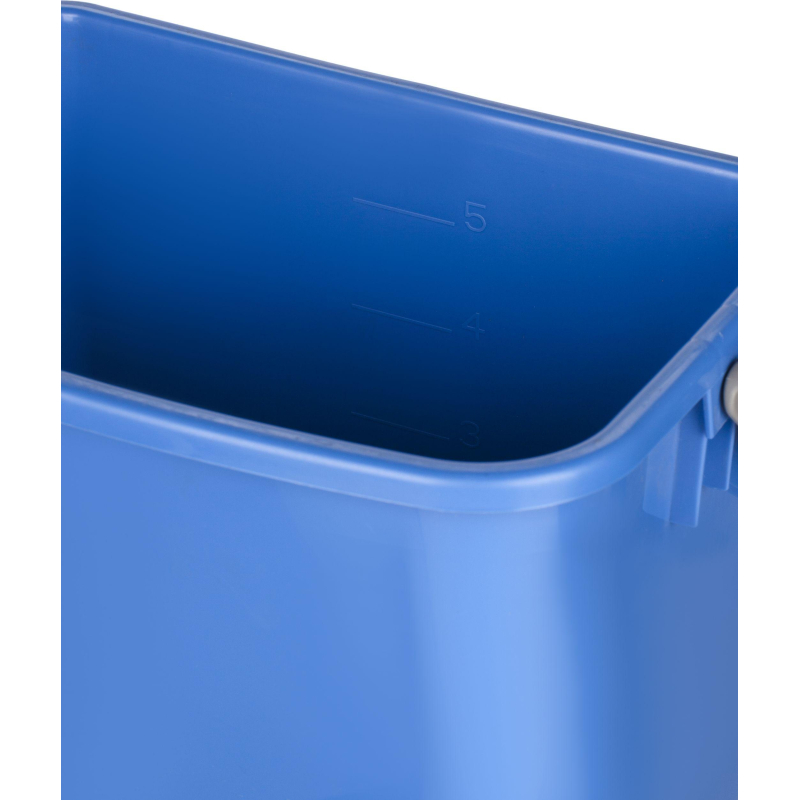 Ведро FBK 6л синее, с мерной шкалой, прямоугольное 26×19x21.5 см., 91027-2