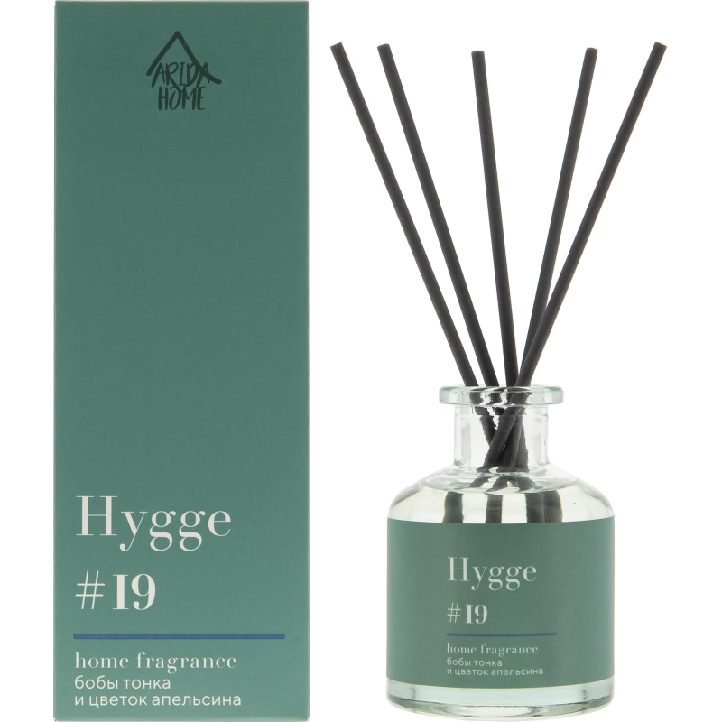 превью Аромадиффузор Hygge 19 Бобы тонка и цветок апельсина 50мл, АР 100-562