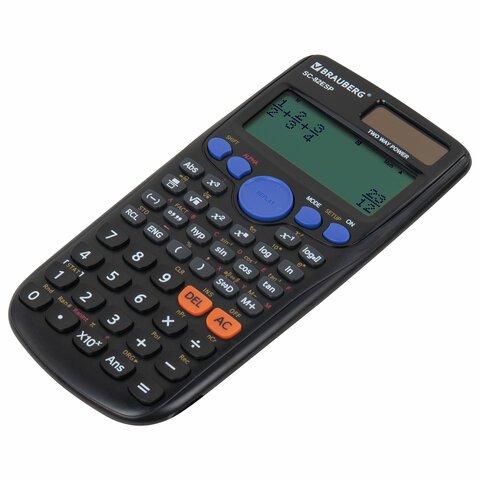 Калькулятор инженерный BRAUBERG SC-82ESP (165×84 мм)252 функции10+2 разрядовдвойное питание271723