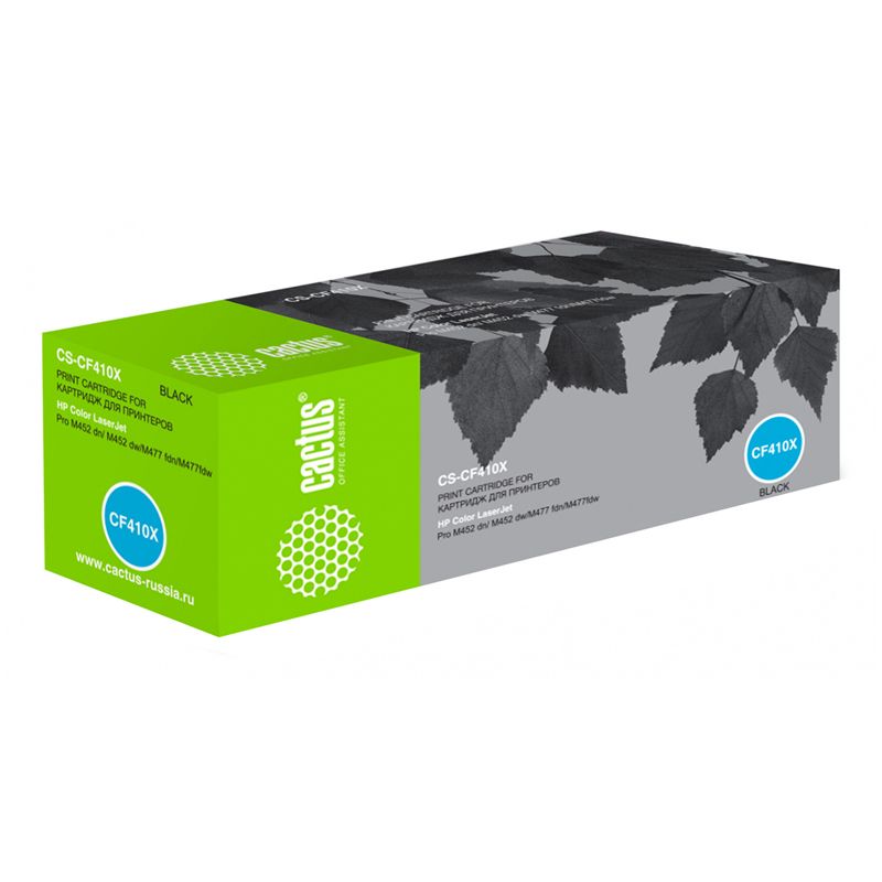 превью Картридж совм. Cactus CF410X черный для HP CLJ Pro M452dn/ M452dw/M477fdn/M477fdw (6500стр. )