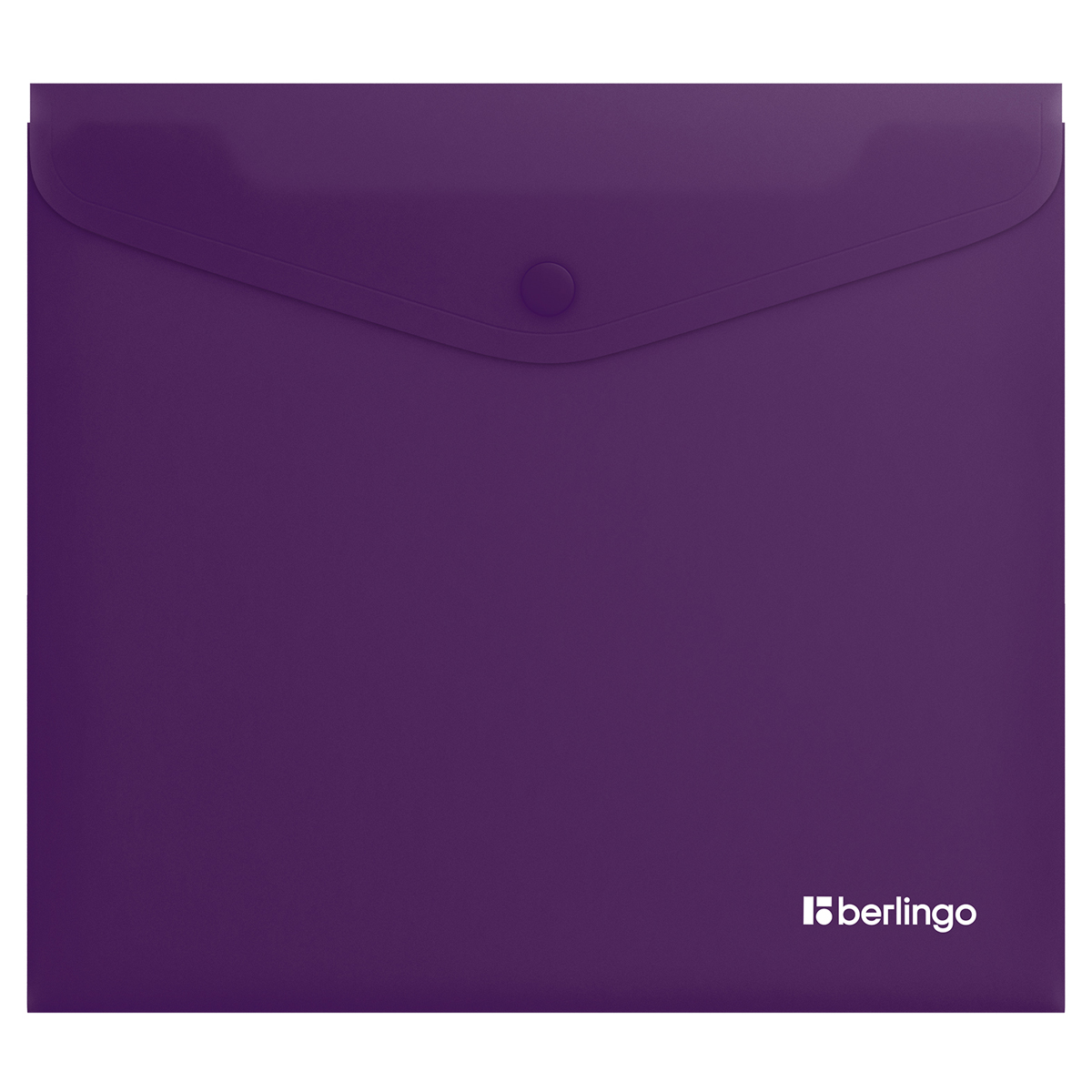 превью Папка-конверт на кнопке Berlingo «Soft Touch», А5+, 200мкм, софт-тач, фиолетовая