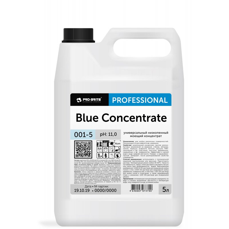 Промышленная химия Pro-brite Blue concentrate 5л (001-5)