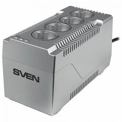 Стаблилизатор SVEN VR-F1000, 320 Вт, 184-285 В, 4 евророзетки