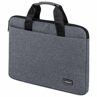 Сумка портфель HEIKKI ULTRA (ХЕЙКИ) с отд. для ноутбука 15.6", Dusky, темно-серая, 28×39х3 см