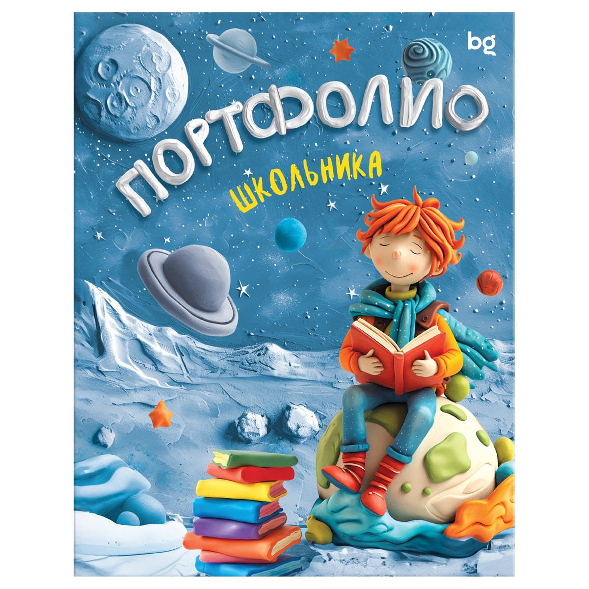 превью Папка-портфолио 7БЦ А4 BG, на 4 кольцах для школьника, 20 файлов, 10 вкладышей