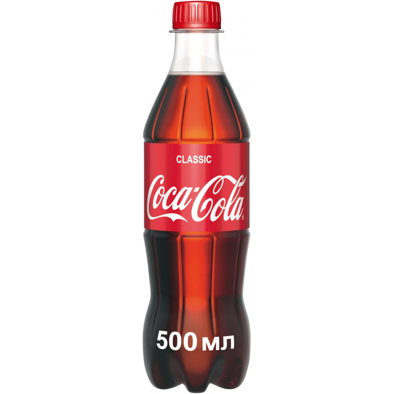 Вода газированная Coca-Cola (0,5л, 24 шт/уп)