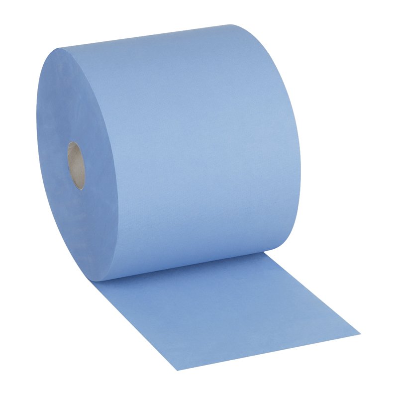 Бумага протирочная OfficeClean Professional 2-х слойн., 350м/рул, 24×35см, цвет синий, (Система W1)