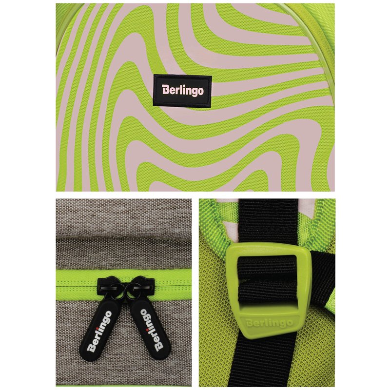 Рюкзак Berlingo Bliss «Neon star» 40×29×19см, 3 отделения, 2 кармана, анатомическая ЭВА спинка