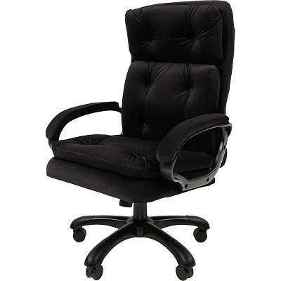 Кресло VT_Chairman 442 ткань R 015 черный пластик черный