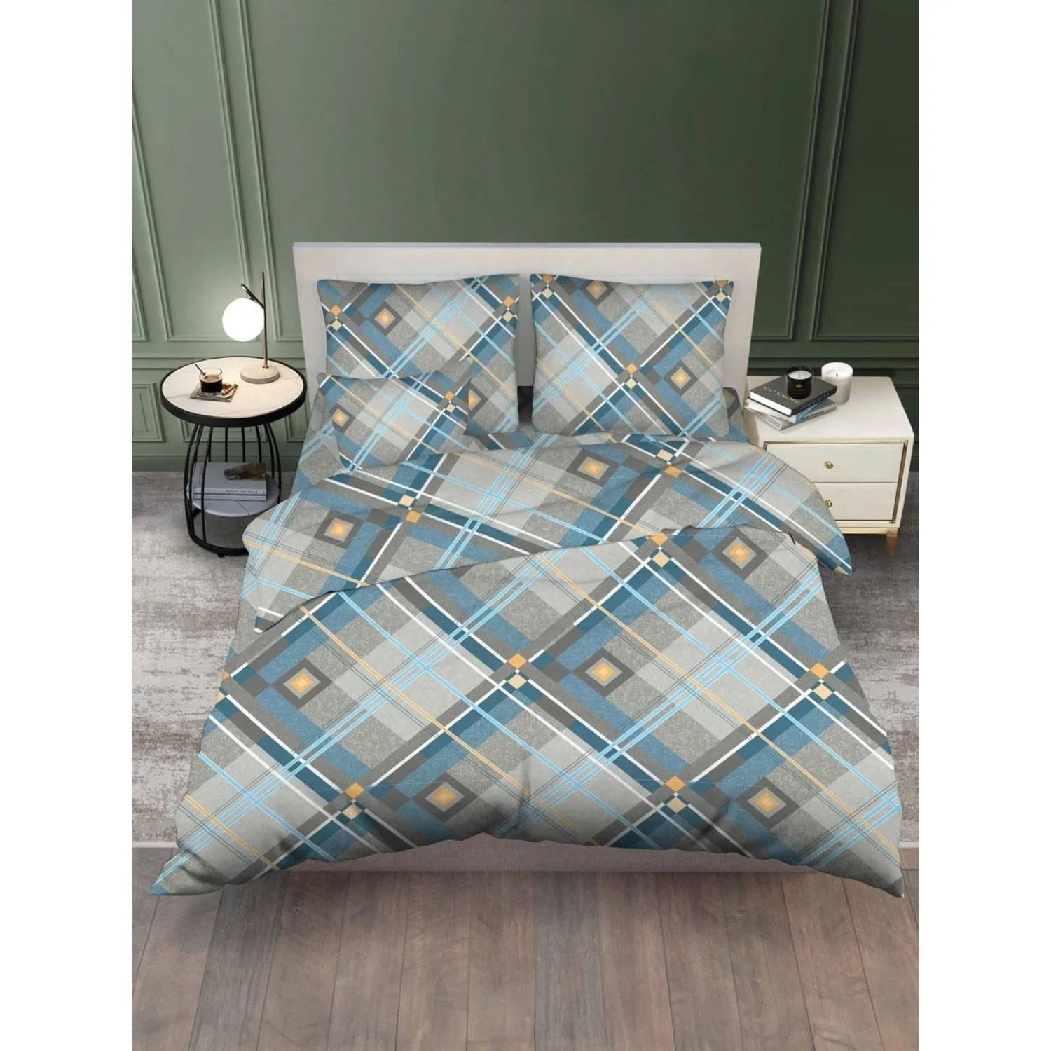 Постельное белье 1.5сп набивн. бязь 140г/м2 (нав.70×70 1 шт. ), микс