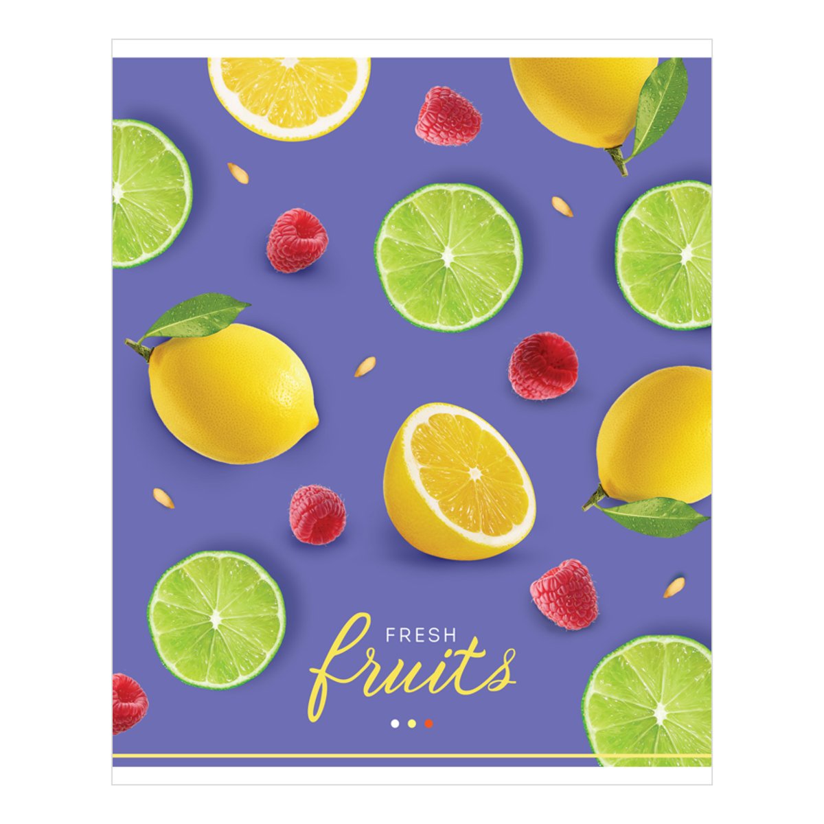 Тетрадь 48л., А5, клетка ArtSpace «Фрукты. Juicy fruits», эконом