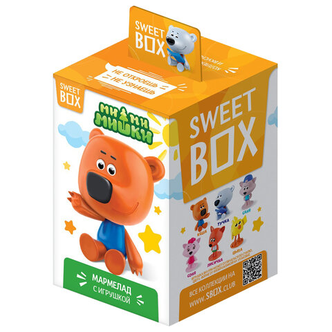 Жевательный мармелад с игрушкой Sweet Box (СВИТБОКС) «МИ-МИ-МИШКИ», 10 г