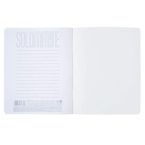 Тетрадь А5 96 л., HATBER, скоба, клетка, Soft-touch ламинация, SoloMatte «Малахит», 092749