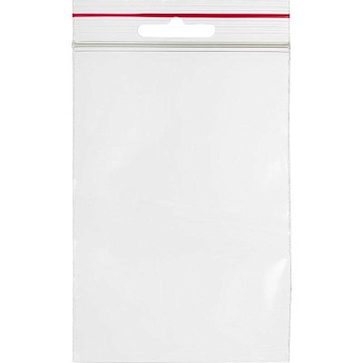 Пакет с замком (Zip Lock) 8×12 см с европодвесом, 60 мкм, 100 шт/уп