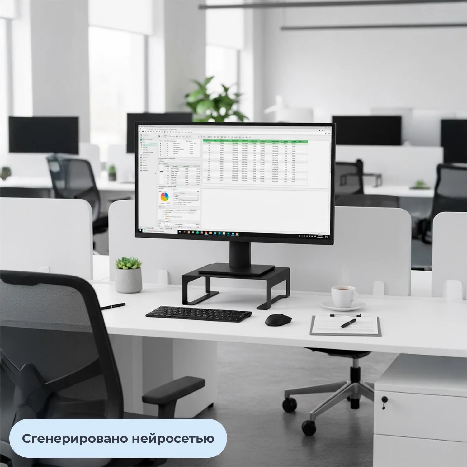 Подставка KD_для монитора Комус Мебель Сетбари-2 черный