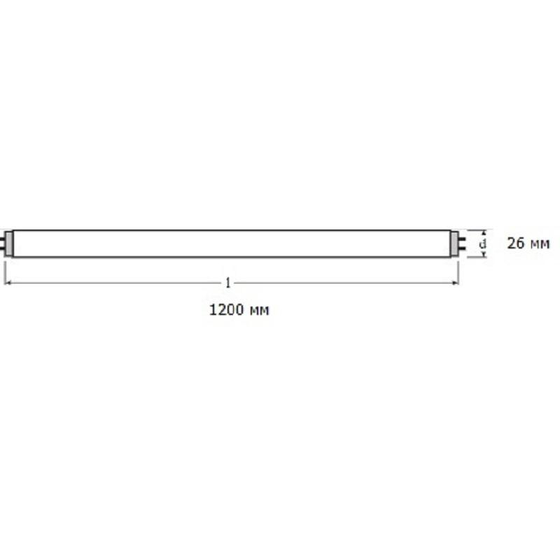 Лампа люминесцентная Osram 36 Вт G13 трубчатая 4000 K холодный белый свет (25 штук в упаковке)