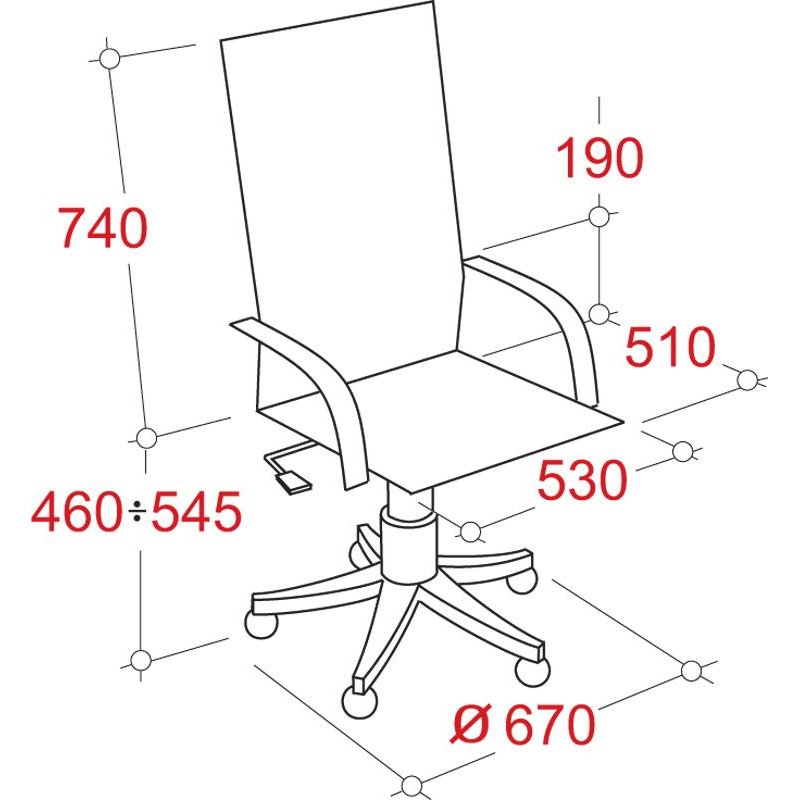 Кресло для руководителя Easy Chair 534 TL черное (кожа/металл)