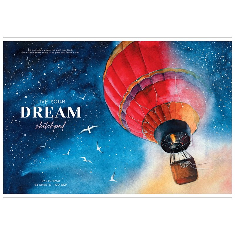 превью Альбом для рисования 24л., А4, на скрепке Greenwich Line «Dream above», 120 г/м2