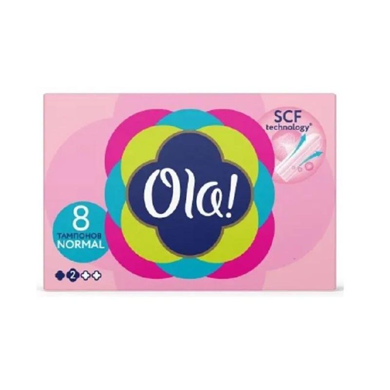 Тампоны Ola! TAMPONS NORMAL Шелковистая поверхность 8шт/уп