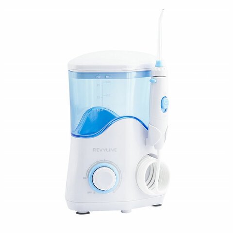 Ирригатор для полости рта REVYLINE RL 100, стационарный, емкость резервуара 0.6 л, 7 насадок, белый