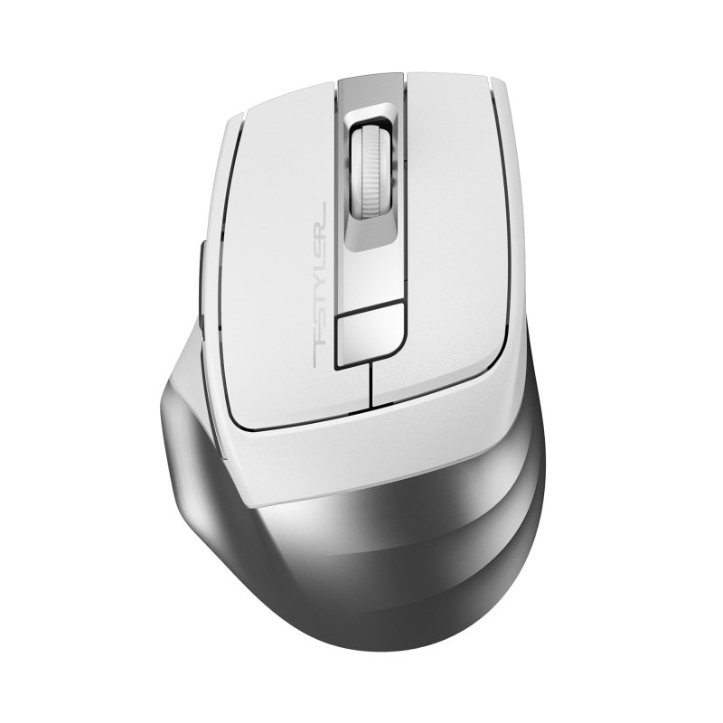 Мышь компьютерная A4Tech Fstyler FG35S серебристый/белый 2000dpi/WLS/5but